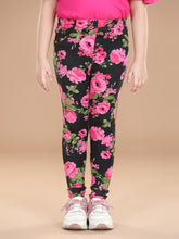 Girls Cotton Floral Printed Jegging